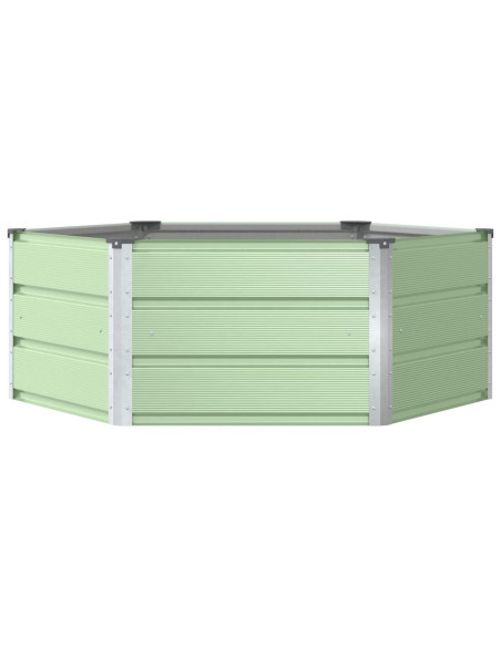 Fioriera Verde Pastello 129 x 129 x 45 cm Acciaio