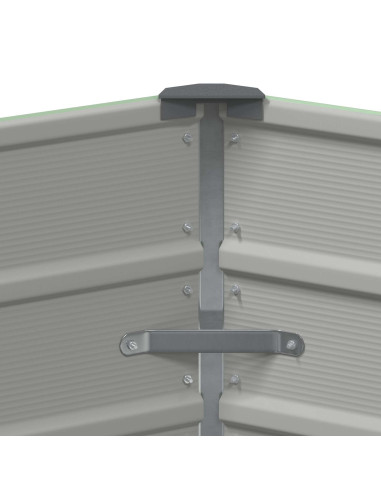 Fioriera Verde Pastello 129 x 129 x 45 cm Acciaio