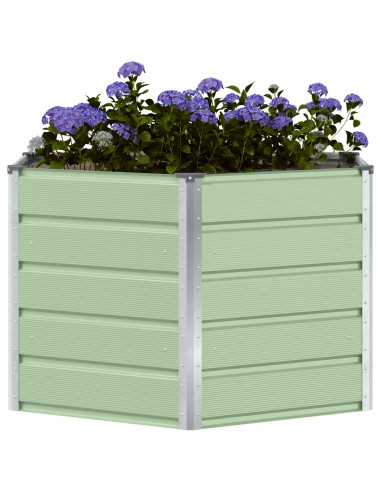 Fioriera Verde Pastello 129 x 129 x 75 cm Acciaio