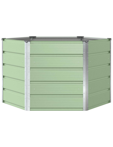 Fioriera Verde Pastello 129 x 129 x 75 cm Acciaio