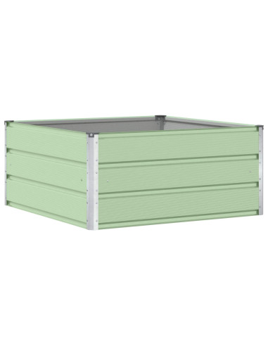 Fioriera Verde Pastello 100 x 100 x 45 cm Acciaio