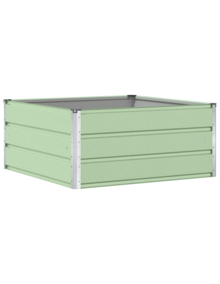 Fioriera Verde Pastello 100 x 100 x 45 cm Acciaio