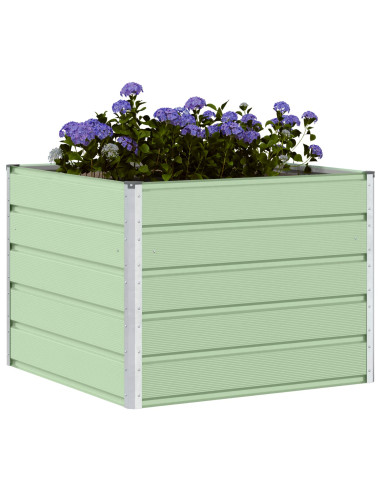 Fioriera Verde Pastello 100 x 100 x 75 cm Acciaio