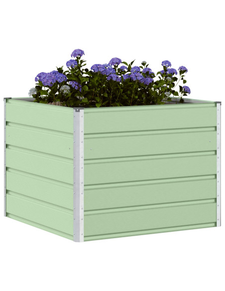 Fioriera Verde Pastello 100 x 100 x 75 cm Acciaio