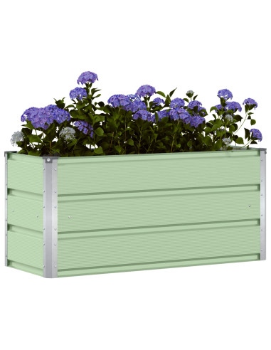 Fioriera Verde 100 x 40 x 45 cm Acciaio