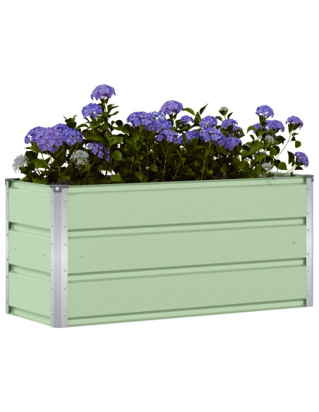 Fioriera Verde 100 x 40 x 45 cm Acciaio