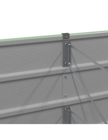 Fioriera Verde 240 x 80 x 45 cm Acciaio