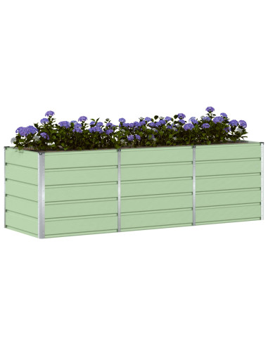 Fioriera Verde 240 x 80 x 75 cm Acciaio