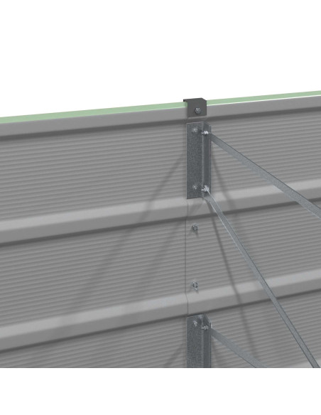 Fioriera Verde 240 x 80 x 75 cm Acciaio