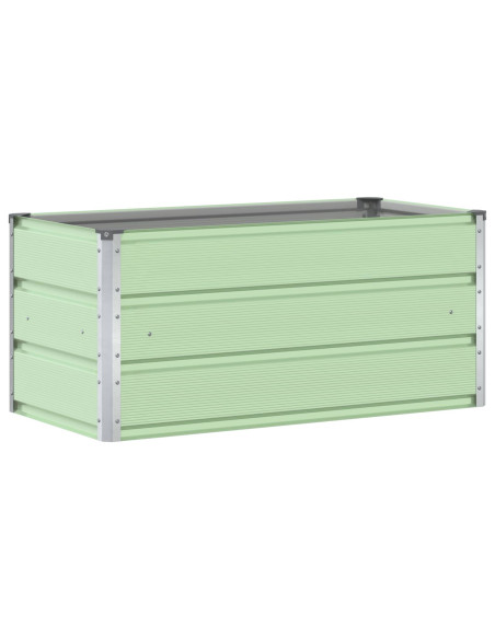 Fioriera Verde Pastello 100 x 50 x 45 cm Acciaio zincato