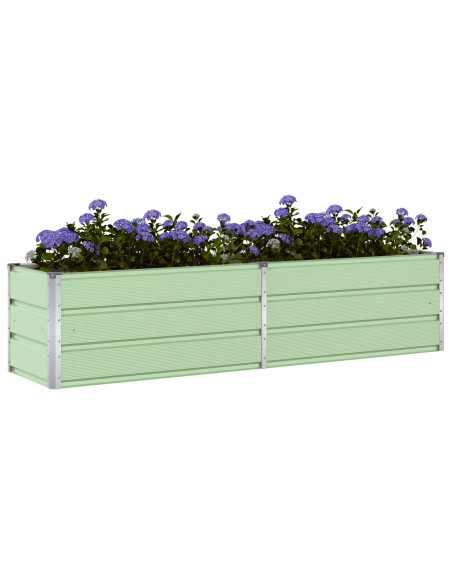 Fioriera Verde Pastello 480 x 50 x 45 cm Acciaio zincato