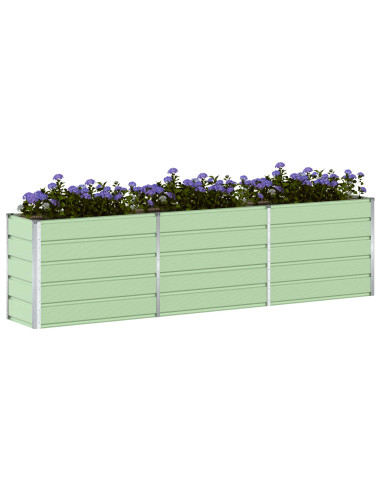 Fioriera Verde Pastello 480 x 50 x 45 cm Acciaio zincato