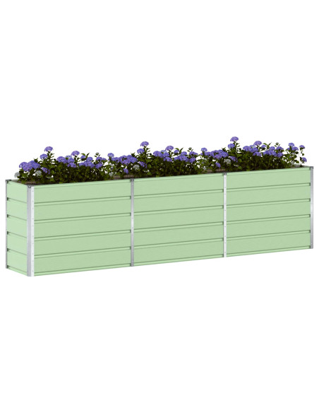 Fioriera Verde Pastello 480 x 50 x 45 cm Acciaio zincato