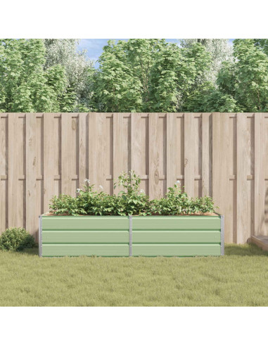 Fioriera Verde Pastello 195 x 100 x 45 cm Acciaio zincato