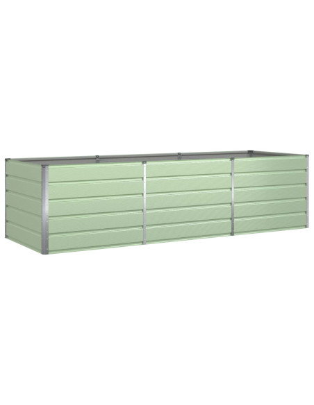 Fioriera Verde Pastello 195 x 100 x 45 cm Acciaio zincato