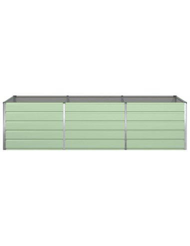 Fioriera Verde Pastello 290 x 100 x 75 cm Acciaio zincato