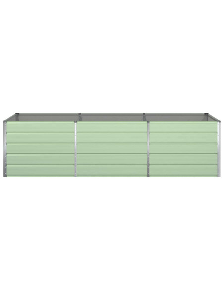Fioriera Verde Pastello 290 x 100 x 75 cm Acciaio zincato