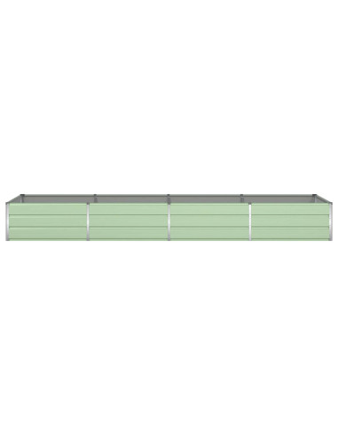 Fioriera Verde Pastello 385 x 100 x 45 cm Acciaio zincato