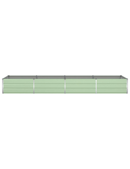 Fioriera Verde Pastello 385 x 100 x 45 cm Acciaio zincato
