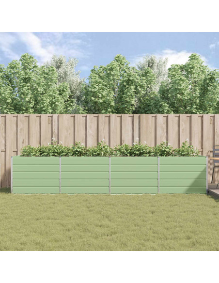 Fioriera Verde Pastello 195 x 100 x 45 cm Acciaio zincato