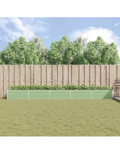 Fioriera Verde Pastello 195 x 100 x 45 cm Acciaio zincato