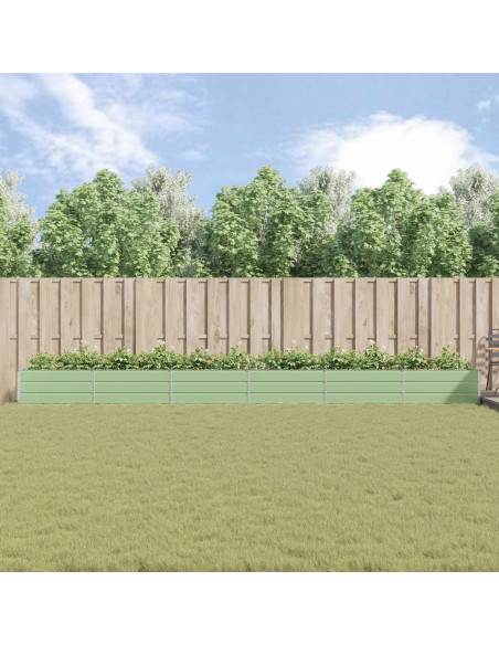 Fioriera Verde Pastello 195 x 100 x 45 cm Acciaio zincato