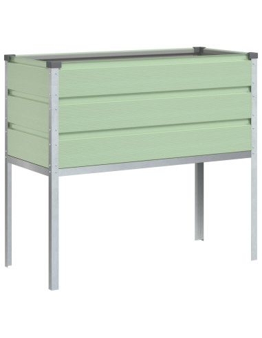Fioriera Verde Pastello 100 x 45 x 90 cm Acciaio zincato