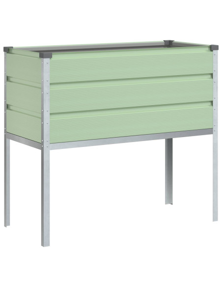 Fioriera Verde Pastello 100 x 45 x 90 cm Acciaio zincato