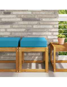 Cuscino per la seduta Blu Reale 40 x 40 x 8 cm 100% Poliestere