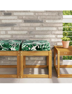 Cuscino per la seduta Motivo Foglia 40 x 40 x 8 cm