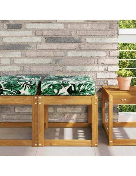 Cuscino per la seduta Motivo Foglia 40 x 40 x 8 cm