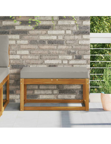 Cuscino per la seduta Grigio 80 x 40 x 8 cm 100% Poliestere