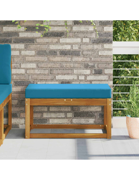 Cuscino per la seduta Blu Reale 80 x 40 x 8 cm 100% Poliestere