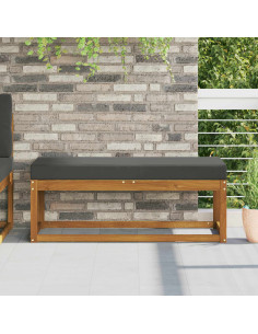 Cuscino per la seduta Antracite 115 x 40 x 8 cm 100% Poliestere