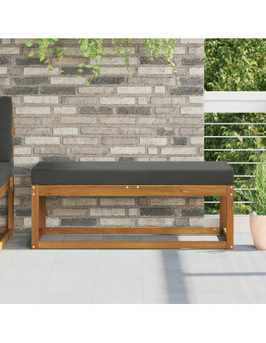 Cuscino per la seduta Antracite 115 x 40 x 8 cm 100% Poliestere