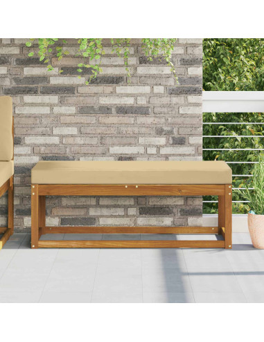 Cuscino per la seduta Beige 115 x 40 x 8 cm 100% Poliestere