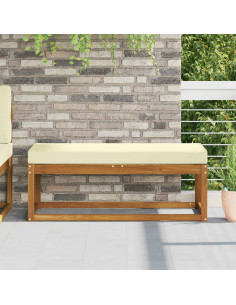 Cuscino per la seduta Crema 115 x 40 x 8 cm 100% Poliestere