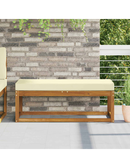 Cuscino per la seduta Crema 115 x 40 x 8 cm 100% Poliestere