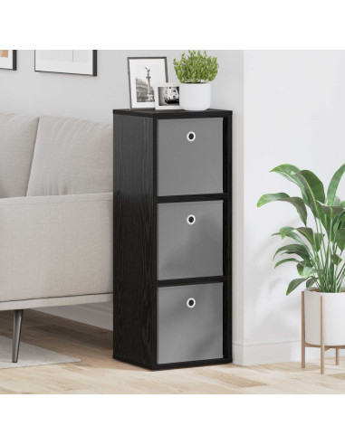 Credenza con cassetto Rovere Nero 31 x 27 x 85 cm