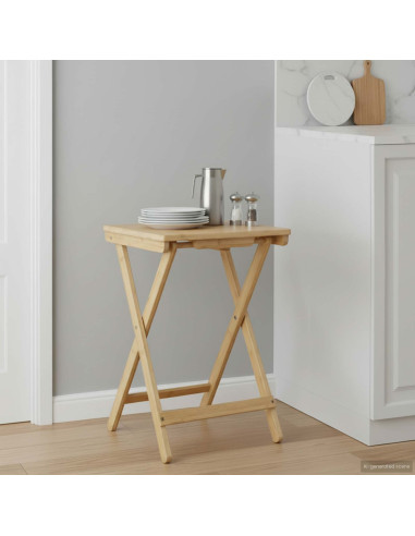 Tavolo da Cucina Naturale 40 x 30 x 53,5 cm Bambù