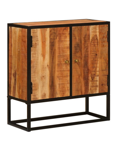 Credenza Beta Naturale 70 x 30 x 75 cm Legno di Acacia Massello