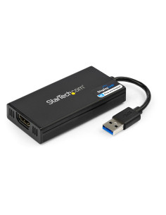 StarTech.com Adattatore da USB 3.0 a HDMI - 4K 30Hz Ultra HD - Certificato DisplayLink - Convertitore per monitor da USB Type-A 