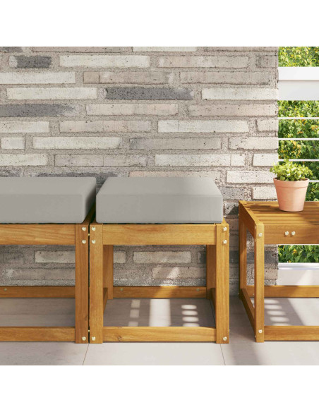 Cuscino per la seduta Grigio 40 x 40 x 8 cm 100% Poliestere