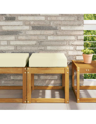 Cuscino per la seduta Crema 40 x 40 x 8 cm 100% Poliestere