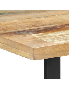 Tavolo da Pranzo 120x60x76 cm in Legno Massello di Recupero