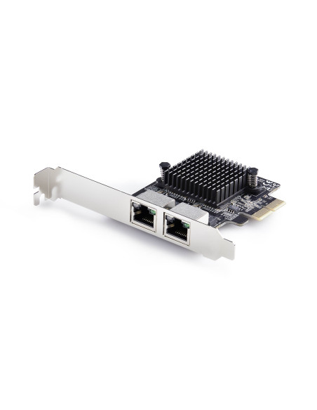 StarTech.com Scheda di Rete PCIe Gigabit a 2 Porte 5G, Interfaccia LAN PCI Express 5G/2,5G/1G/100M/10M, Realtek RTL8126, NIC Mul