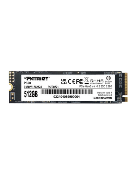 PATRIOT SSD P320 512GB M.2280 PCI-E R/W 3000/2200MB/S