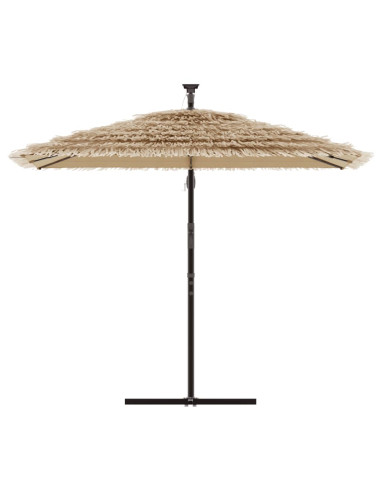 Ombrellone Giardino con Palo in Acciaio Marrone 290x290x238 cm