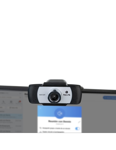 NGS XpressCam720 webcam 1280 x 720 Pixel USB 2.0 Nero, Grigio, Argento