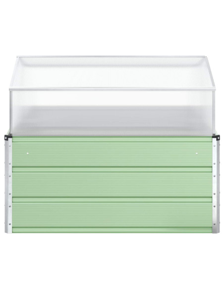 Fioriera Verde Pastello 100 x 100 x 77 cm Acciaio zincato